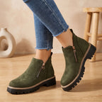 Women's Waterproof Lined Winter Ankle Boots with Removable Insole